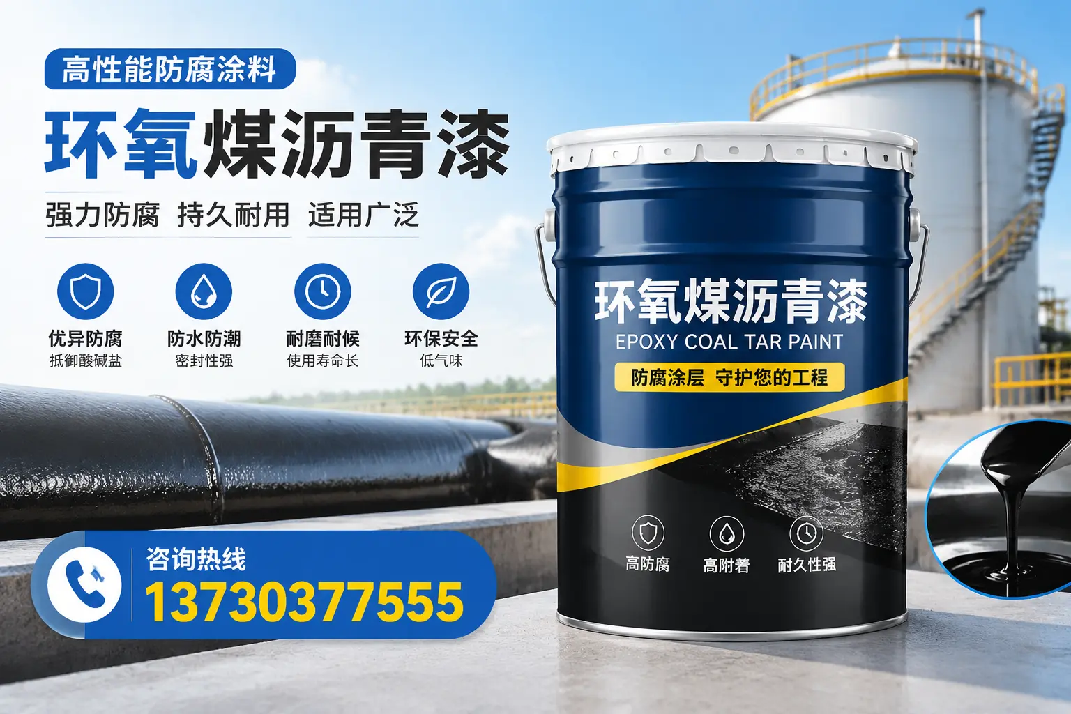环氧煤沥青漆的耐久性分析,适合丰泽的使用场景